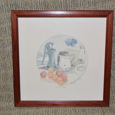 Framed and Matted Signed & Numbered Art Print 