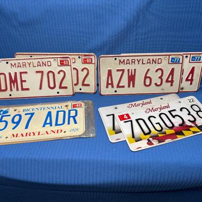 7 Total DC & Maryland License Plates