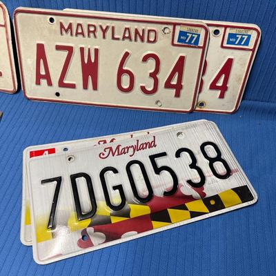 7 Total DC & Maryland License Plates