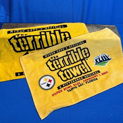 Pair of Authentic Pittsburgh Steelers Terrible Towels
