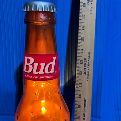 Vintage Lg. Budweiser Bottle Bar Light 18