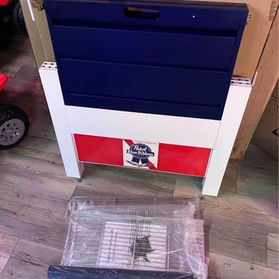 Extremely Rare PBR Pabst Blue Ribbon Folding Tailgate Grill