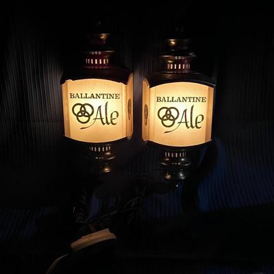 Pair of Vintage 1961 Ballantine’s Bar Lanterns