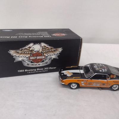 Harley-Davidson 1969 Mustang Boss 302 Racer Die Cast with Box (#32)
