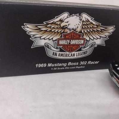 Harley-Davidson 1969 Mustang Boss 302 Racer Die Cast with Box (#32)