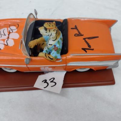 2005 'Crusin" Clemson Tigers Ridgewood Collection Convertible with Danny Ford and Tommy Bowden Autographs (#33)