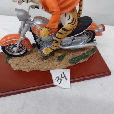 2004 'Wild Thang" Clemson Tigers Ridgewood Collection Mascot on Motorcycle (#34)