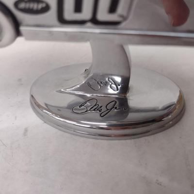 Godinger Silver Art Dale Ernhardt, Jr. National Guard/Mountain Dew #88 NASCAR Stock on Pedestal with Box (#35)