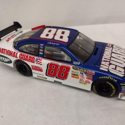 Pair of NASCAR Dale Earnhardt #3 Goodwrench and Dale, Jr #88 National Guard Die Cast Race Cars with Boxes (#36)