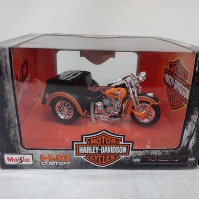 Harley-Davidson Maisto 1947 Servi-Car Motorcycle Die Cast with Box (#38)