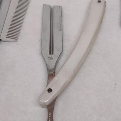 Set of Six Vintage Various Brands Groom and Shave Straight Razors (#11)
