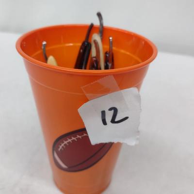 Set of Six Vintage Various Brands Straight Razors with Celluloid Handles (#12)