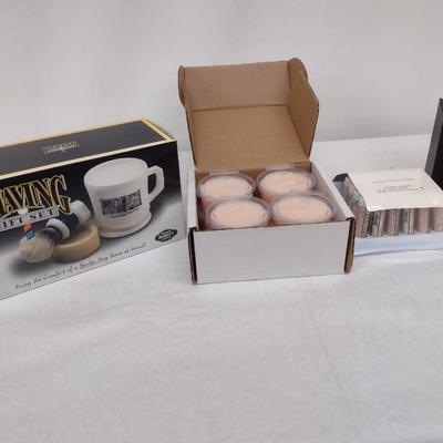 Shaving Mug, Brush, and Soap Set New Stock