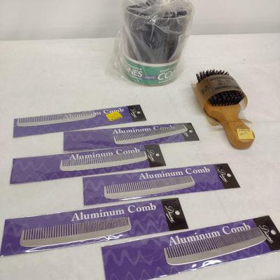 R.S. Stein Wooden Handle Hairbrush, Aluminum Combs, and Unbreakable Combs New Stock
