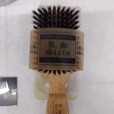 R.S. Stein Wooden Handle Hairbrush, Aluminum Combs, and Unbreakable Combs New Stock