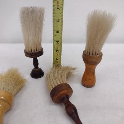 Set of Four Vintage Barber's Brushes