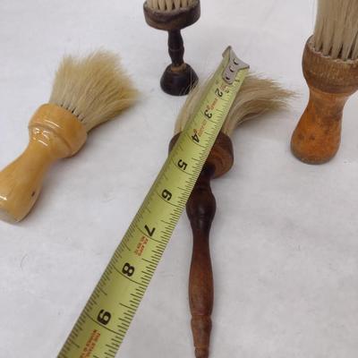 Set of Four Vintage Barber's Brushes