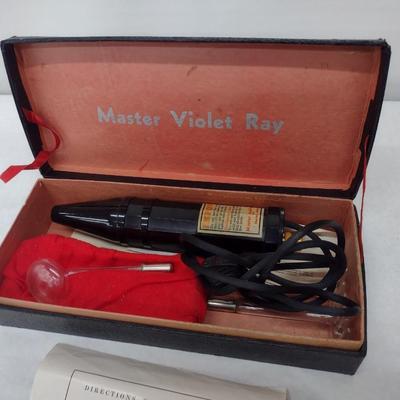 Vintage Master Violet Ray High Frequency Electrotherapy Device Master Appliances Co.