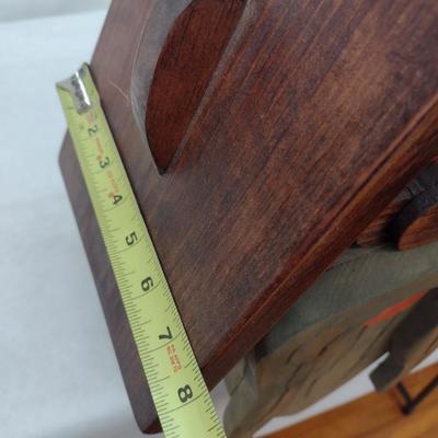 Large Folk Art Wood Birdhouse