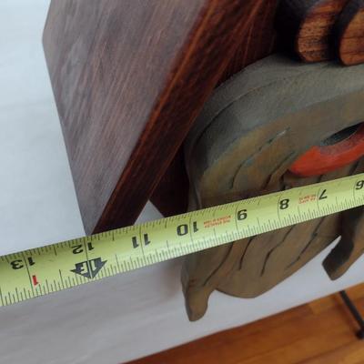 Large Folk Art Wood Birdhouse