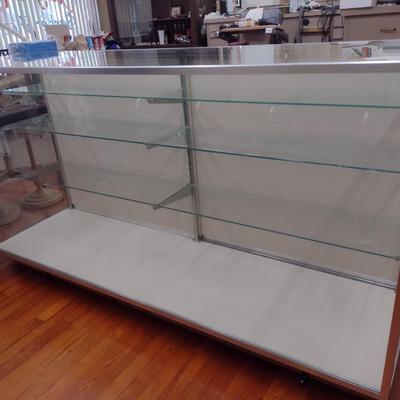 Vintage Glass Front Sales Retail Display Case Cabinet