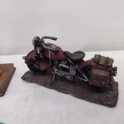Collection of Die Cast and Resin Replica Cars, Trucks, and Motorcycles