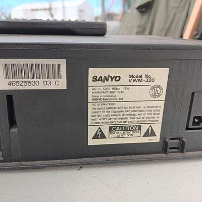 Sanyo VHS Player with VHS Movies