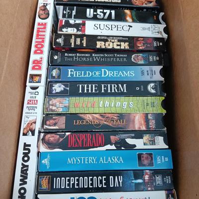 Sanyo VHS Player with VHS Movies