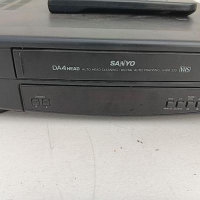 Sanyo VHS Player with VHS Movies