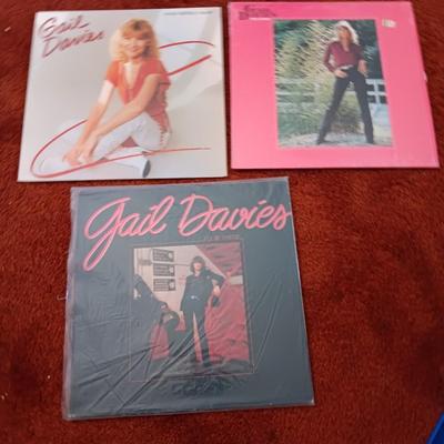 Three Gail Davies LP Records