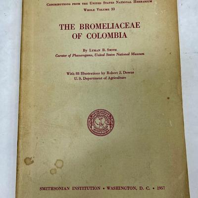 6 vintage book lot on Bromeliads flowering house plants botany 70's