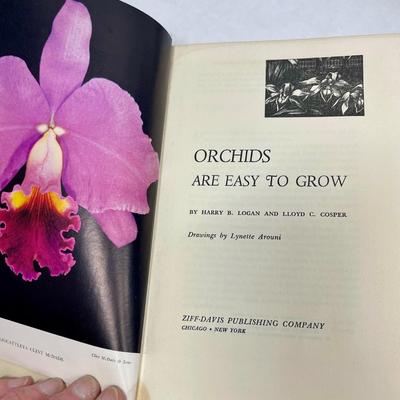 3 Vintage Book Lot on Orchids Indoor Outdoor Garden Flowering Plants