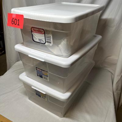 3 medium storage totes