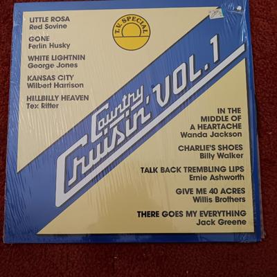 Merle Haggard & Waylon Jennings LP Records with country Cruisin' Volume 1 Album