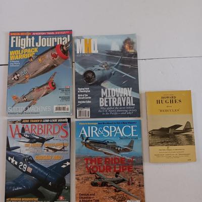 Flight Journal - War Birds - Air & Space - MHQ Military flight magazines and Howard Hughes H-4 Hercules book