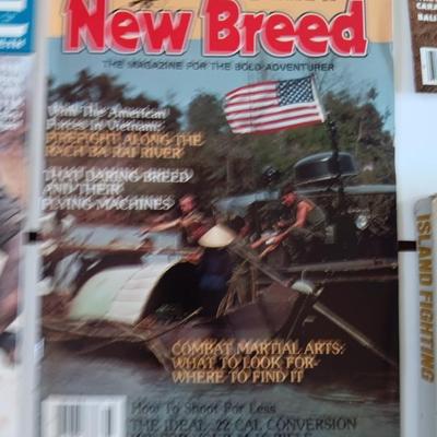 Military Back issue magazines - Combat - New Breed - Eagle - with WW II Island fighting book