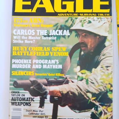 Military Back issue magazines - Combat - New Breed - Eagle - with WW II Island fighting book