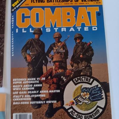 Military Back issue magazines - Combat - New Breed - Eagle - with WW II Island fighting book
