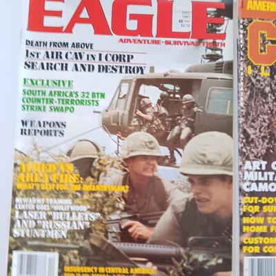 Military Back issue magazines - Combat - New Breed - Eagle - with WW II Island fighting book