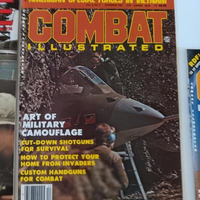 Military Back issue magazines - Combat - New Breed - Eagle - with WW II Island fighting book