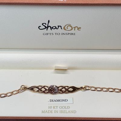 LOT 171: Made in Ireland ShanOre 10K & Diamond 7