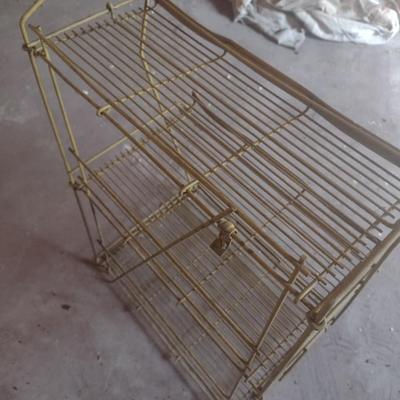 Vintage Metal Wire Storage Rack