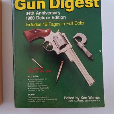 Three Gun Digest books - 1979 - 1980 - and 1999 editions