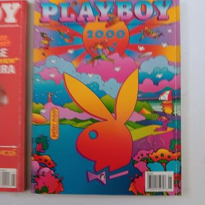 Playboy back issue magazines - Nell McAndrew - HEF'S Twins - Caprice - Darva Conger -