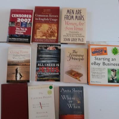 Variety of paperback books - stories & educational