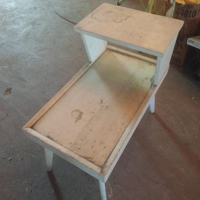 Solid Wood Phone Table Painted