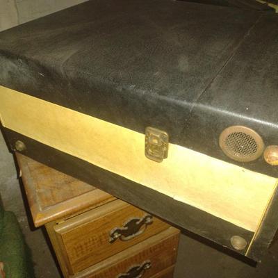 Vintage Mid Century Zenith Hi-Fi Portable Turntable