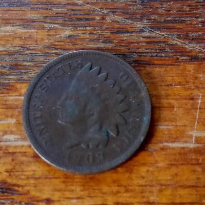 LOT 54 1903 INDIAN HEAD PENNY