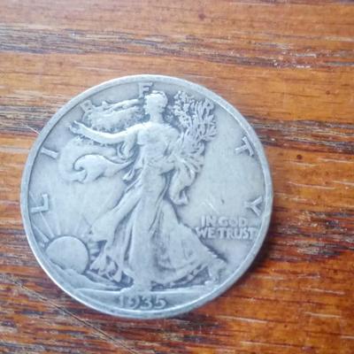 LOT 57 EARLY DATE WALKING LIBERTY HALF DOLLAR