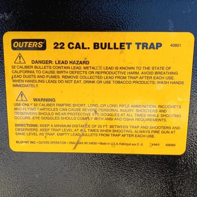Outers 22 Cal. Bullet Trap